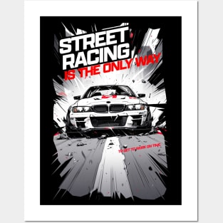 Street racing Posters and Art